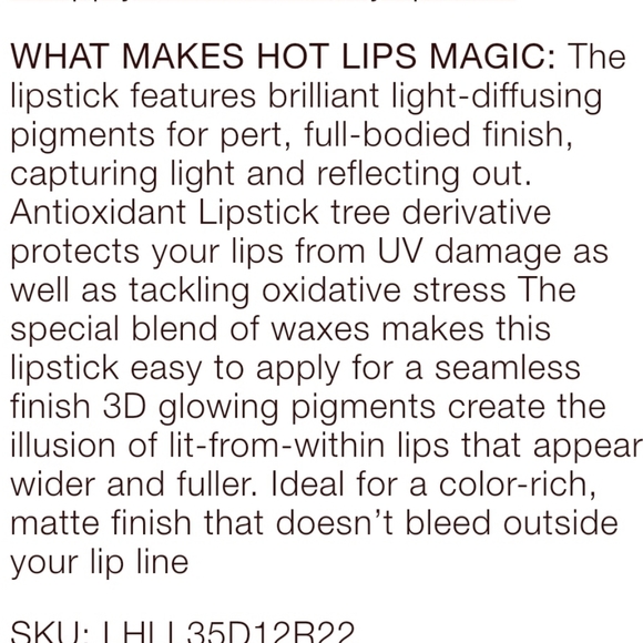 Charlotte Tilbury Hot Lips Hells Bells Lipstick - Picture 5 of 10